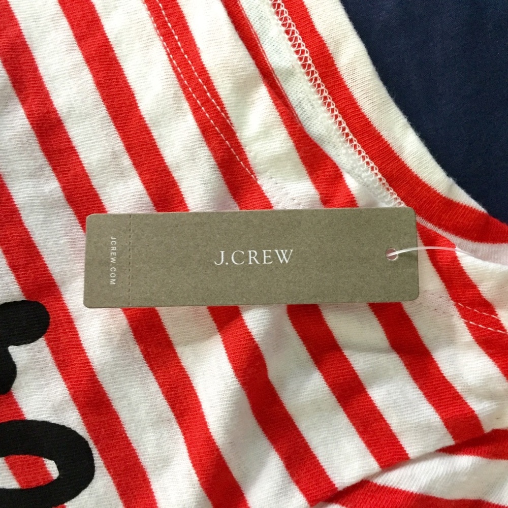J. Crew Boatneck 3/4 Sleeve Tee - Picture 4 of 6
